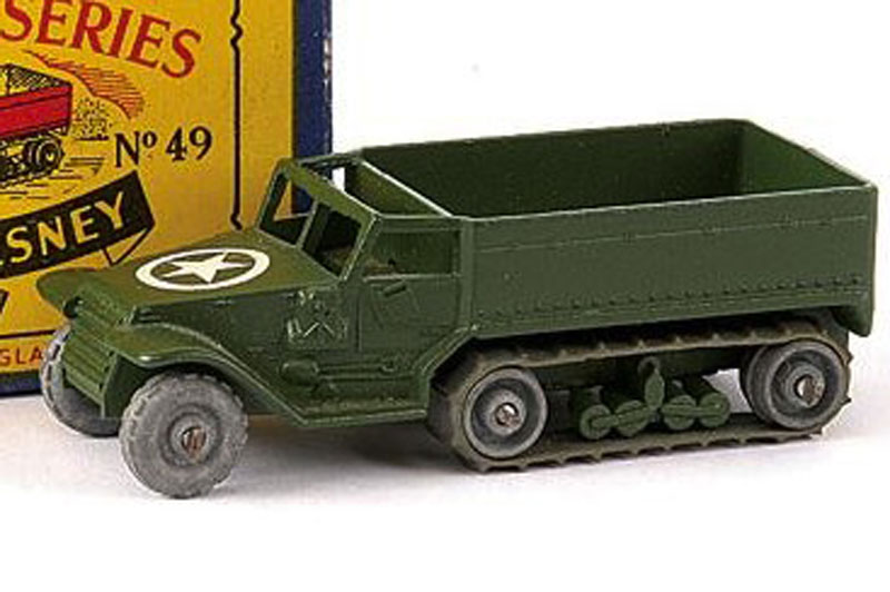 Matchbox 1-75  #49 Half Track M3 Personnel Carrier Pair Grey Rubber Tracks