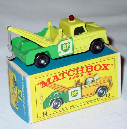 matchbox series 13 dodge wreck truck