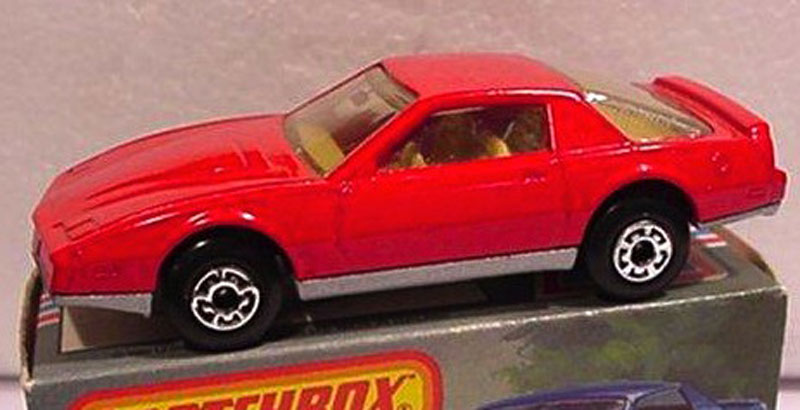 '82 Firebird S/E Red Maaco Promo Car Matchbox New in Box Mint #MB12 