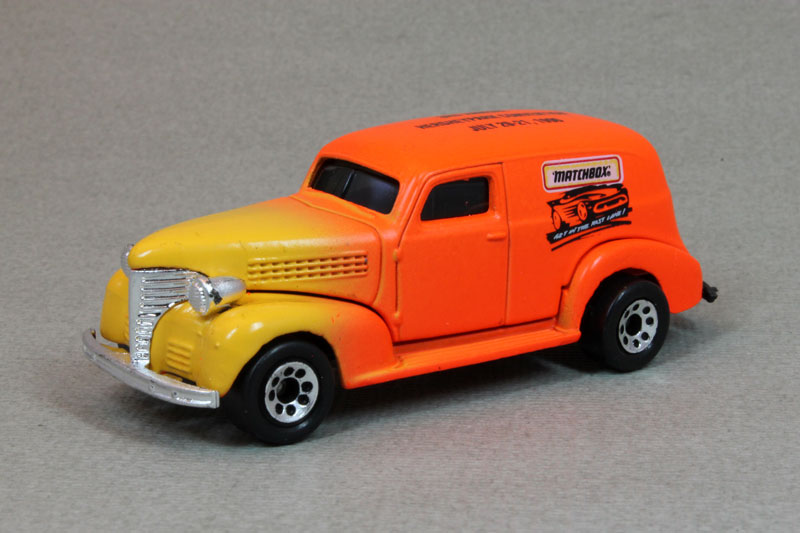 Matchbox 39 Chevy Sedan Delivery Van with Penn State decals 