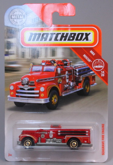 Classic 1/64 Station 1 Red Loose Matchbox Seagrave Fire Engine 